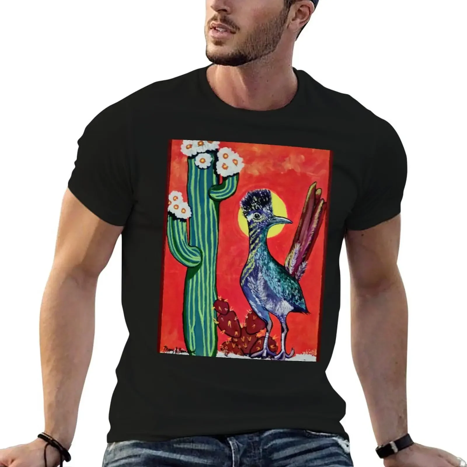 Roady RoadRunner T-Shirt korean fashion oversizeds graphic t shirt vintage tees slim fit t shirts for men