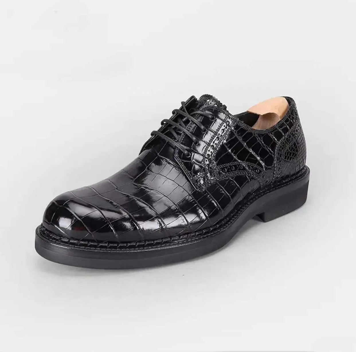 shenzhuangsanguo new arrival men crocodile leather shoes male crocodile leather for male