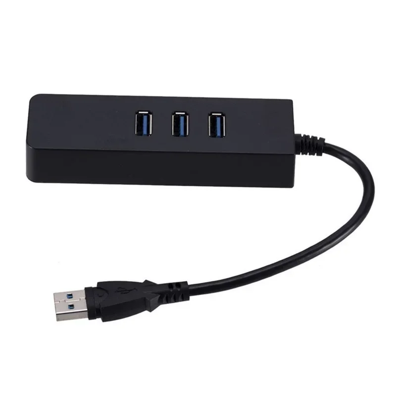 Adaptador Ethernet USB 3,0 con 3 puertos, concentrador USB 3,0, Rj45, Gigabit, Lan, 10/100/1000 Mbps, tarjeta de red para ordenador portátil Macbook