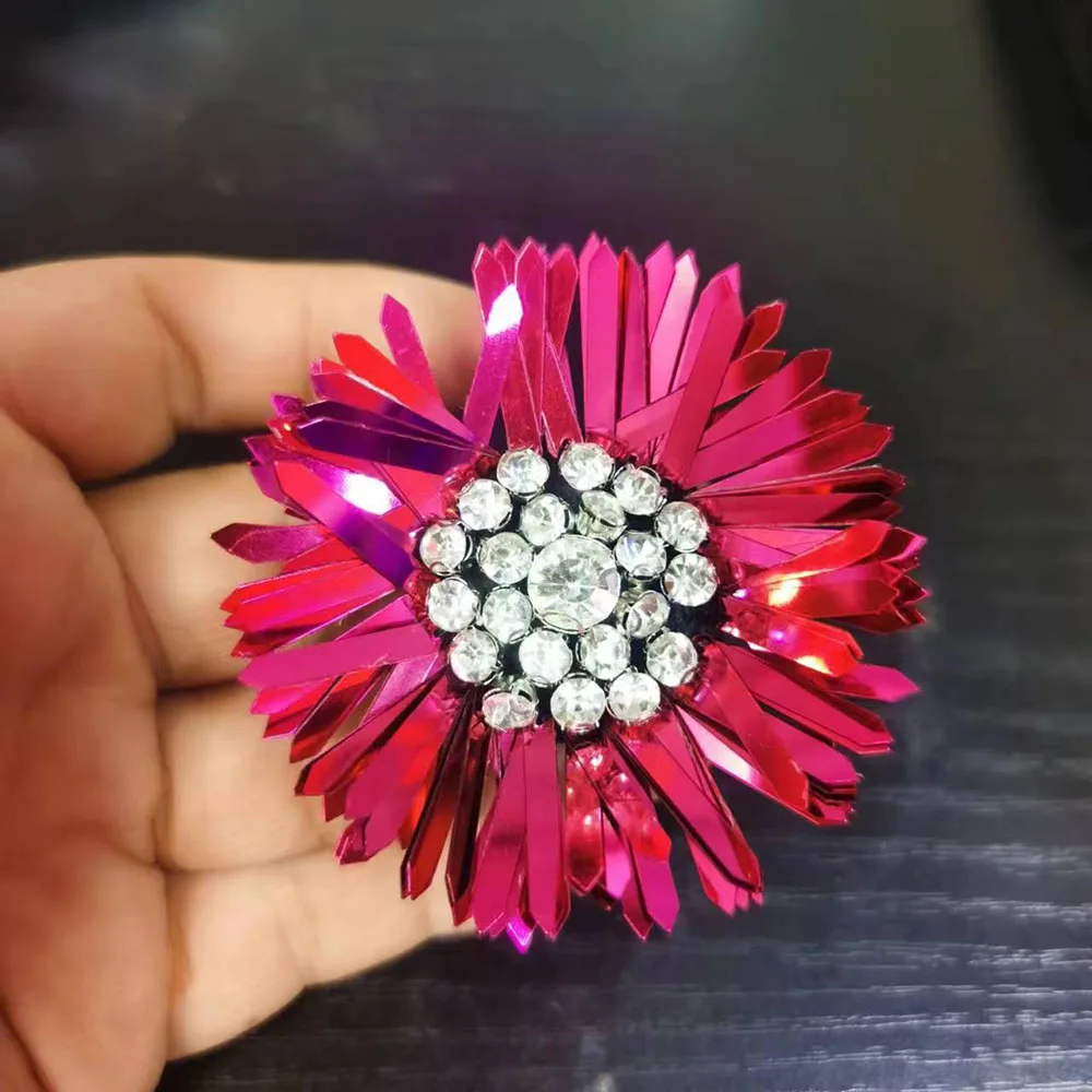 

20 шт. нашивок-подсолнухов ручной работы с бисером, пришивные аппликации для одежды, свитеров, обуви, сумок, DIY