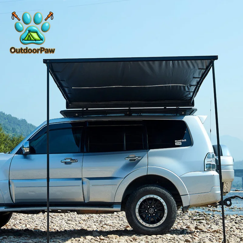 Car Side Awning SUV Blackout Canopy UV Protection Waterproof Portable Camping Tent Sun Shade Outdoor Quick Setup Vehicle Shelter