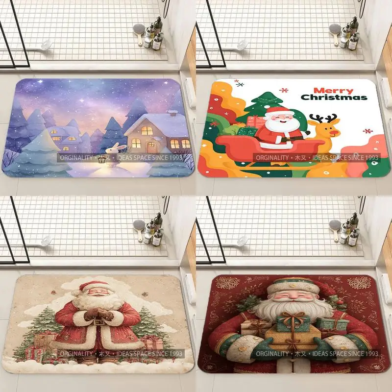 

Милый снеговик, Рождественский коврик, украшение для гостиной, домашний диван, нескользящий ковер, кабинет, спальня, татами, детский мягкий напольный коврик