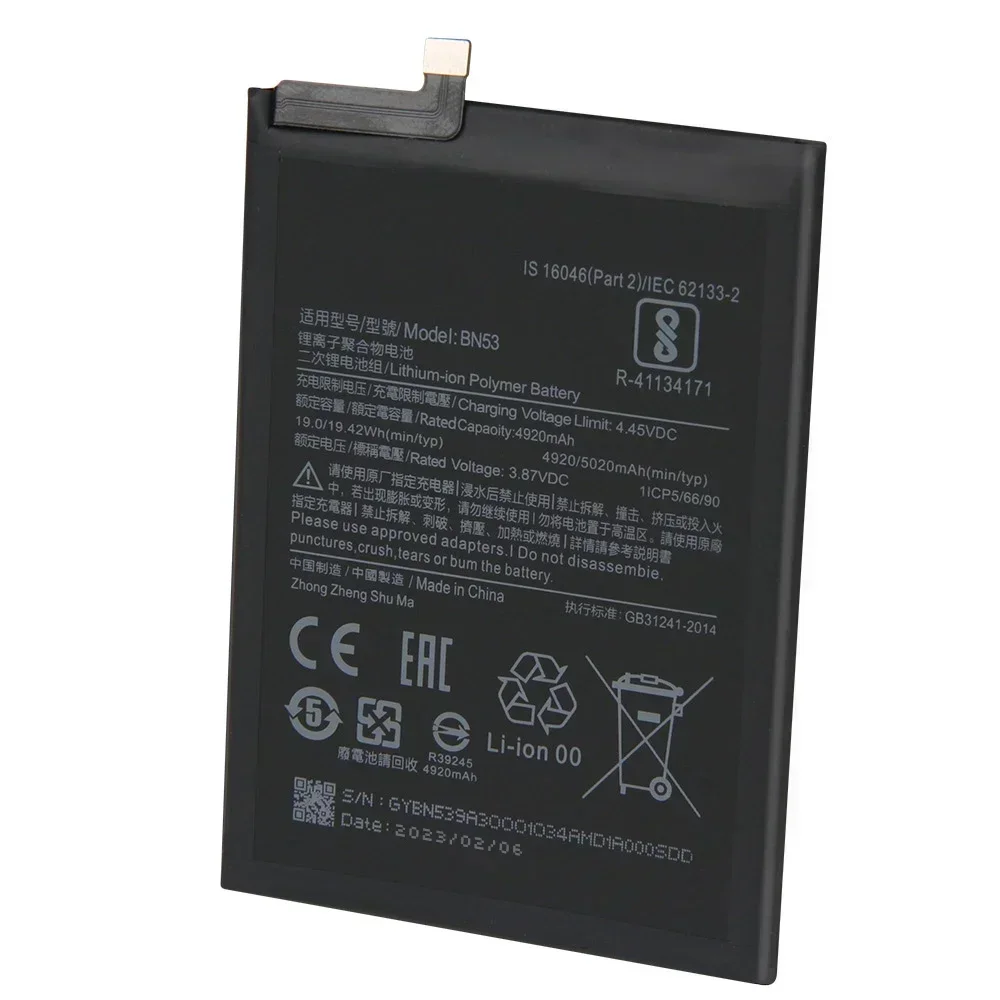

Production 2024 BN53 Phone Battery For Xiaomi Redmi Note9 Pro Note 9Pro Note 9 Pro Replacement Batteries With Tools