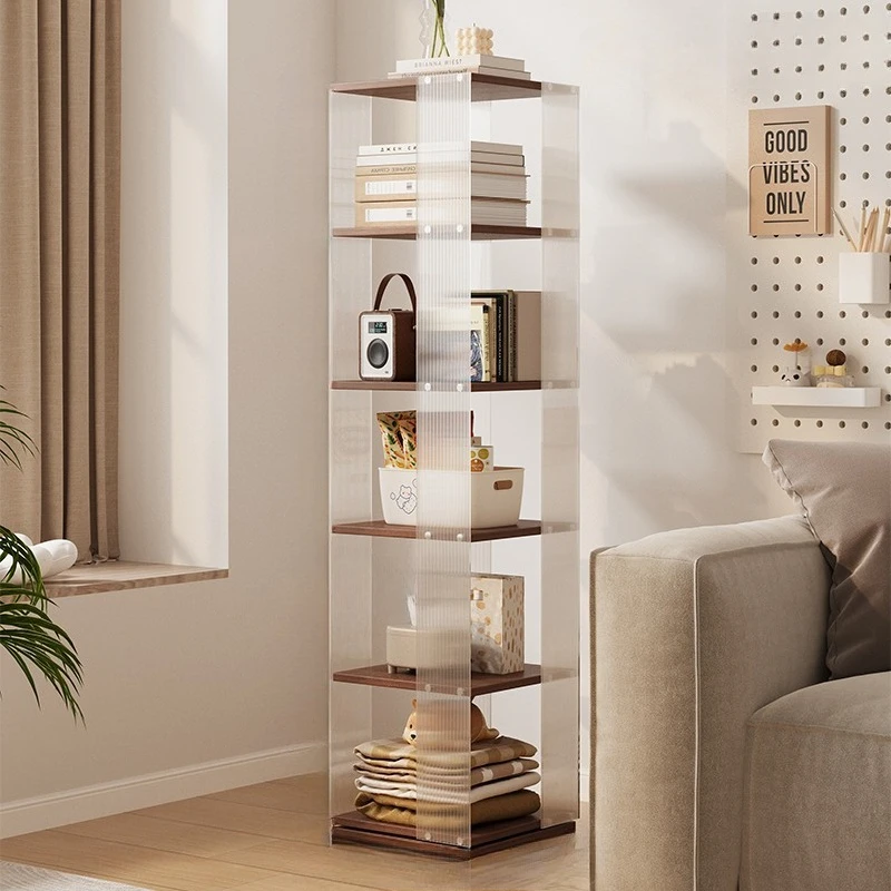 modern simple Bookshelf small apartment bedroom living room home bookshelf storage etagère rangement Interior furniture