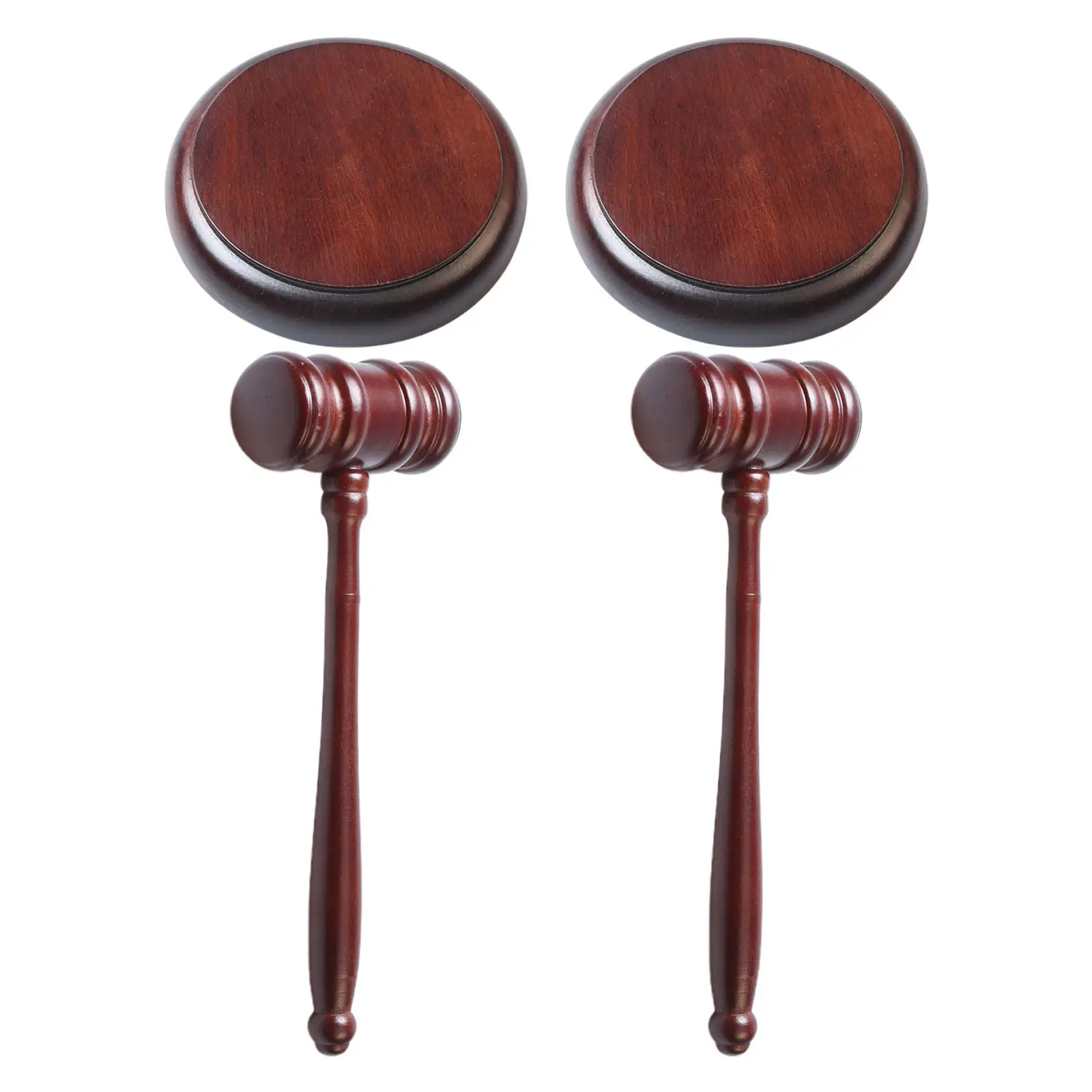 1Set Wooden Gavel Sound Block Handcrafted Judge Hammer for Courtroom Auctions Speeches Meetings Student Trials Club Events