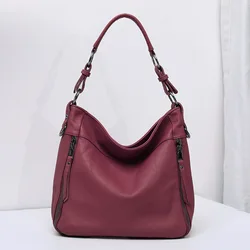 High Quality Women's Real Cow Leather Luxury Handbag, Versatile Ladies' Large Capacity Shoulder Crossbody High-end Commuting Bag