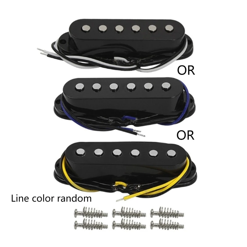 Electric Guitar Pickup, Ceremic Magnet Neck, Middle Bridge, Single Coil Pickups and Screws, Electric Guitar Parts Replacements