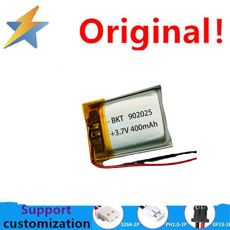 buy more will cheap Polymer lithium battery 902025 3.7v 400mAh toy car beauty device locator built-in battery