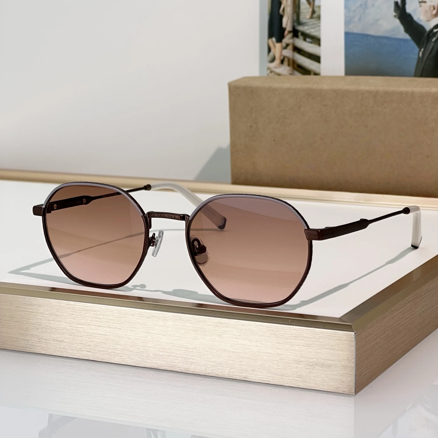 

Fashion Round Sunglasses Women Popular Men's Sunglasses Brunello BC2003ST UV400 New Trend luxury woman sunglasses