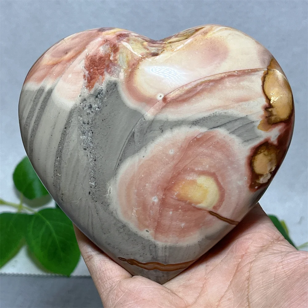 

Crystal Natural Heart Ocean Jasper Specimen Stone Quartz Carving Mineral Reiki Feng shui Gift Home Decoration Energy
