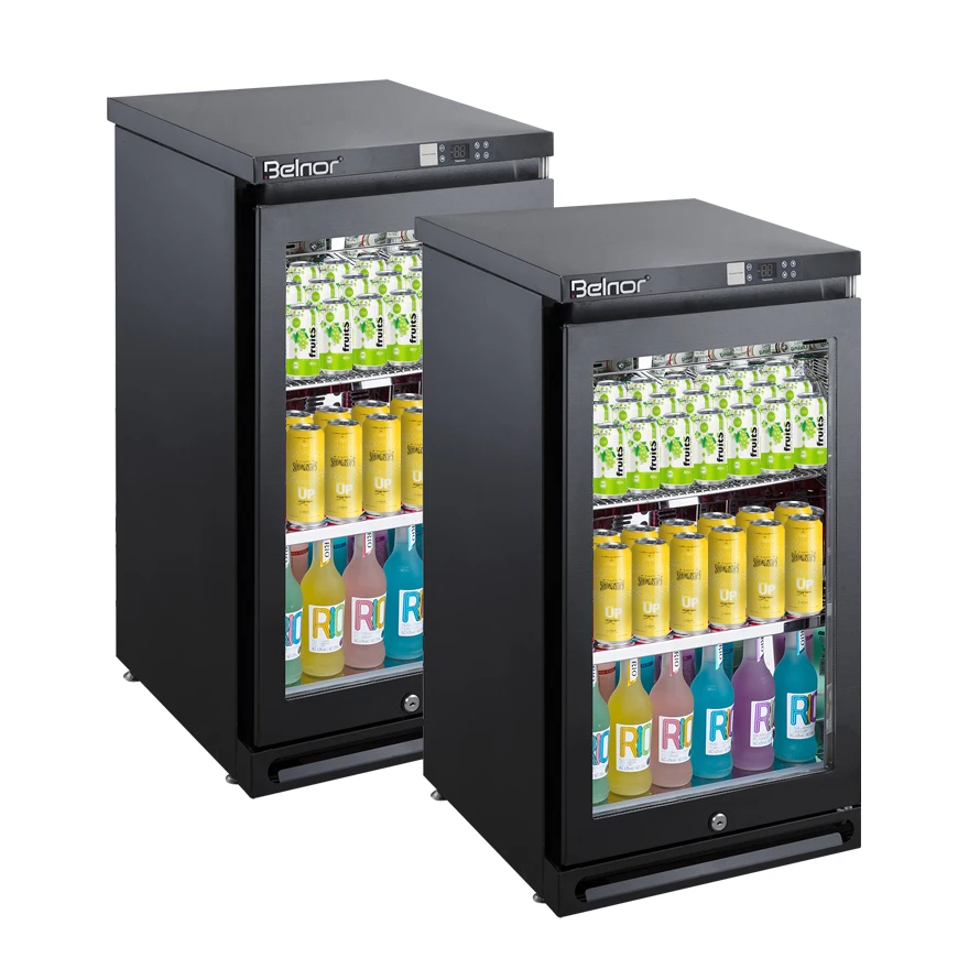 Belnor display wine cooler back bar cooler with glass doors