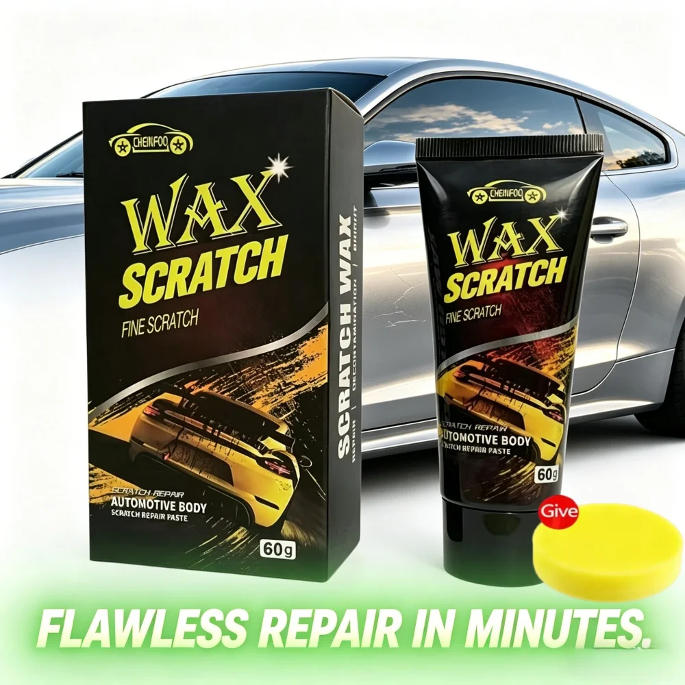 CHEINFOO 60g Rental Car Scratch Repair Wax, Portable Emergency Kit to Avoid Unnecessary Rental Charges