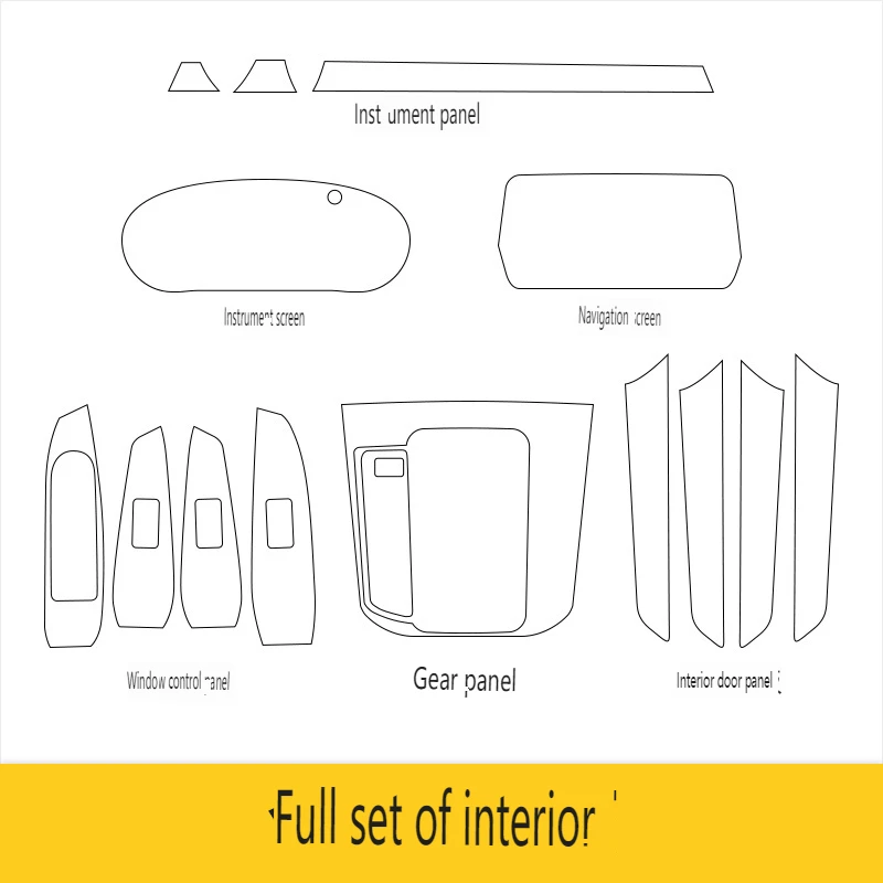 

Tpu Transparent Film for Mazda CX-5 Car Interior Sticker Console Dashboard Screen Protective Film Car Decor Accessories