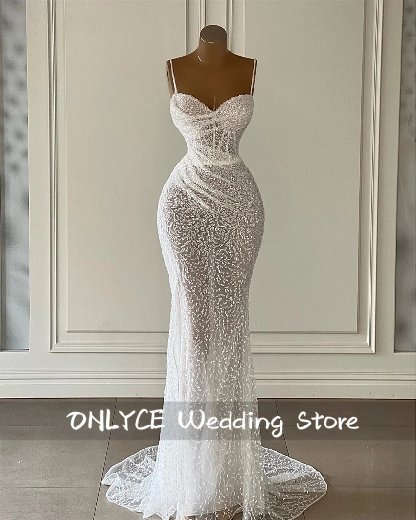 

Gorgeous Sweetheart Mermaid Wedding Dress Luxury Vestido De Noiva Simple Bride Dress Evening Gown Customized