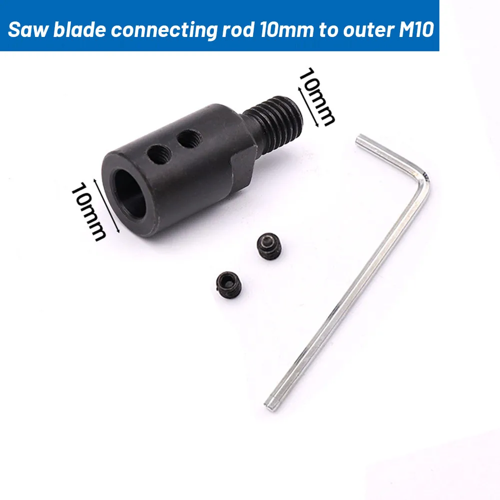 Saw Blade Adapter M10 Bushings Saw Blade Connecting Shaft For Saw Blade Connection Joint Coupling Chuck Adapter Angles Grinder