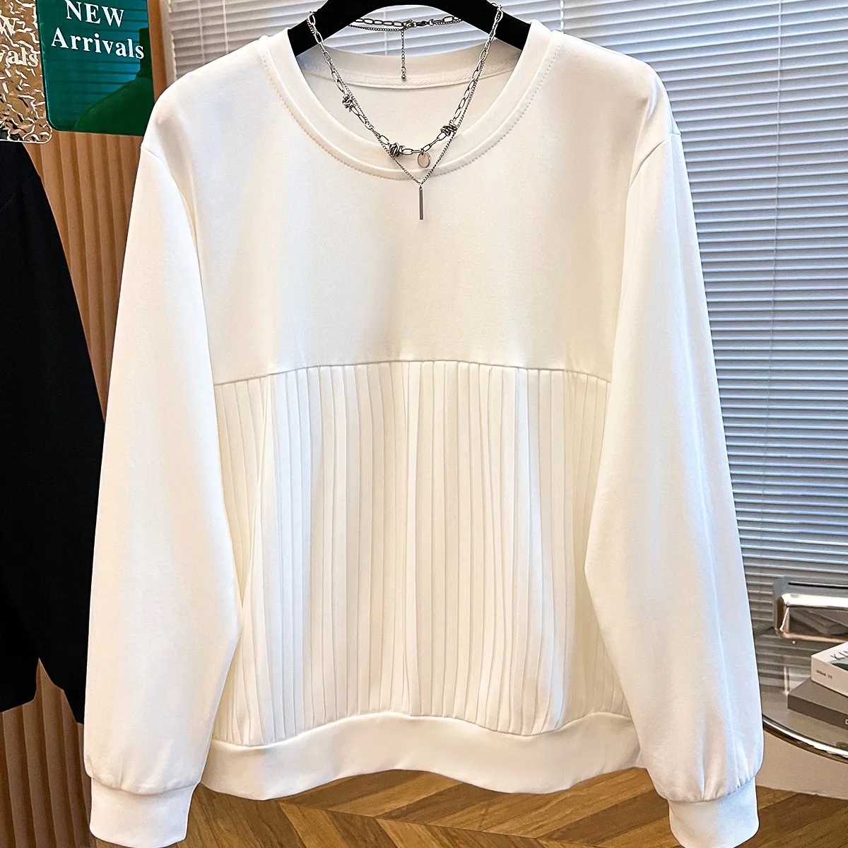 Women's Loose Long Sve T-irt Autumn New Sle Outerwear Base Layer plus Size Top Pure Color Slimming Effectiven