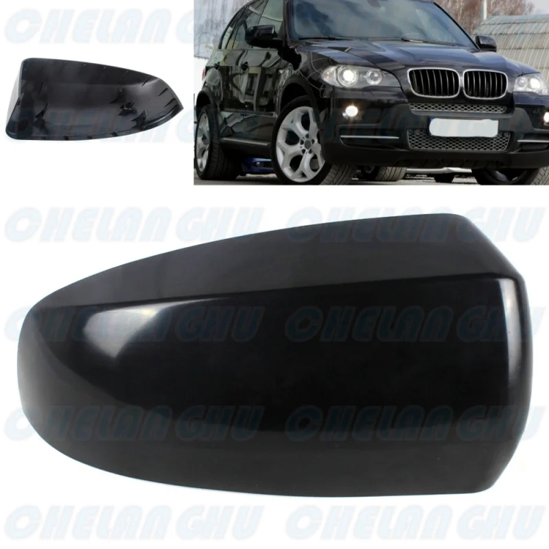 

Right Side Black Painted Rear Mirror Housing Cover Cap for BMW X5 X6 E71 E70 2007 2008 2009 2010 2011 2012 2013 car accessories