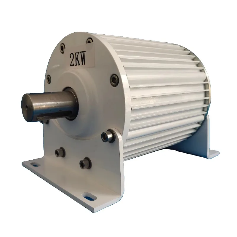 2kW Coreless Permanent Magnet Generator Low RPM For Wind Turbine Hydro Free Energy System 48V 96V 120V 220V