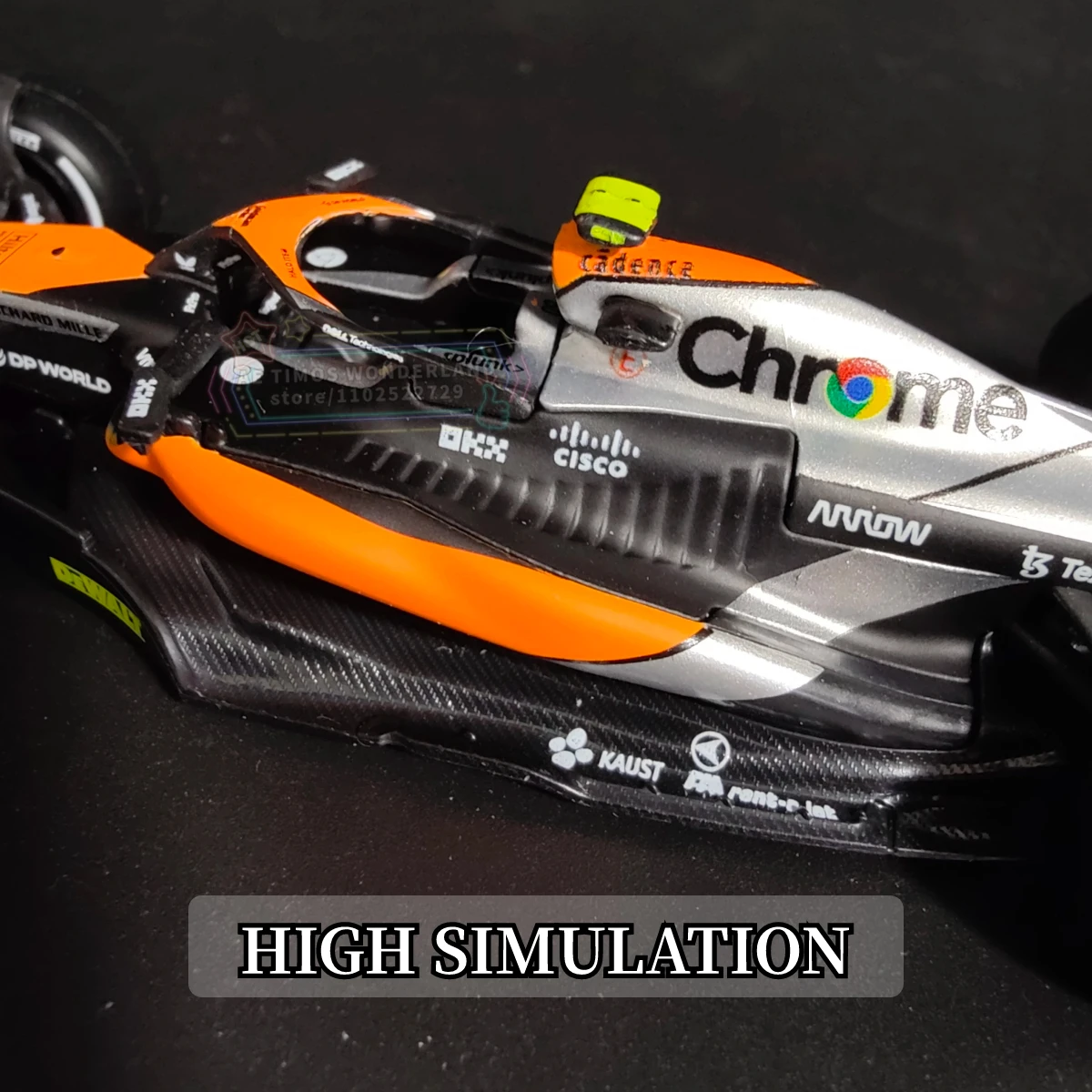 Bburago 1:43 F1 2023 British GP Mclaren MCL60 Replica Car Model Signature Showcase Formula 1 Toy Miniature Art Figure Xmas Gift