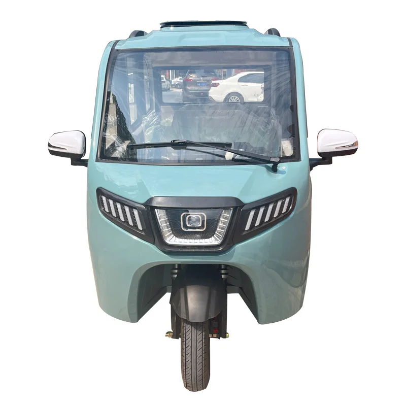 Wholesale Cheap Covered Triciclo Electrico Adulto 1100W Electric Passenger Tricycle