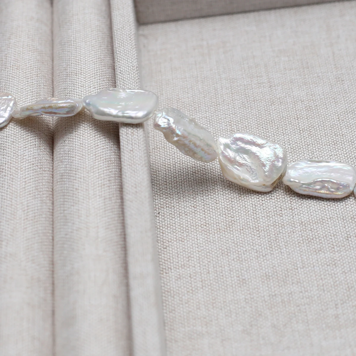 Baroque 12x16mm Natural Freshwater Pearl Square Beads Charms for DIY Women Men Bracelets Necklace Jewelry Making Accessories