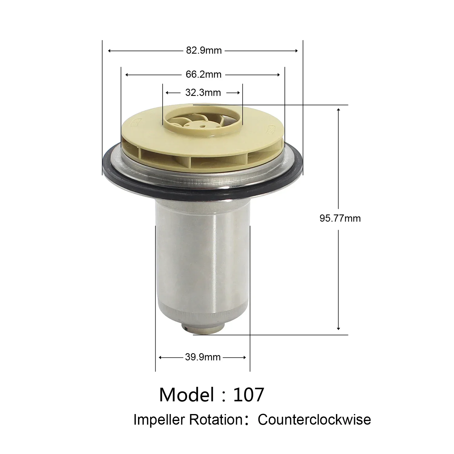 Gaskessel Ersatzteil Wasser umwälzpumpe Motor Rotor Wasser blätter für Pumpe gelten für Leistung 63w ~ 83w CPR-107 15-5s