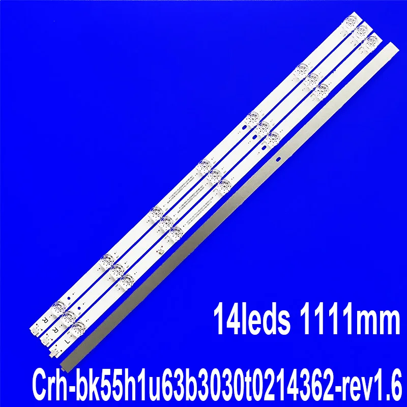 

2pcs/Kit LED 55V1K-R 55V1F-R 55V1KD-R 55E3N HD550H1U63-T0L4-2023053105-BK55H1U63B 55E3K 55H68K CRH-BK55H1U63B3030T0214362-REV1.6