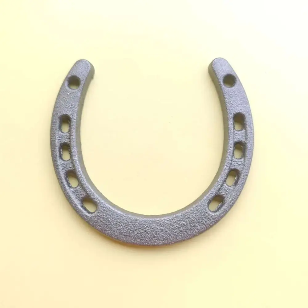1Pcs Durable Cast Iron Horseshoe Decoration Unique Design Wall Hanging Home Ornament Metal Rustic Style Wall Sculpture