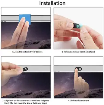 5-10片裝 適用於iPad、PC、Macbook、平板電腦、筆記型電腦的相機蓋 滑動手機防窺鏡隱私貼紙 10 最佳銷售 手機相機配件 - №9