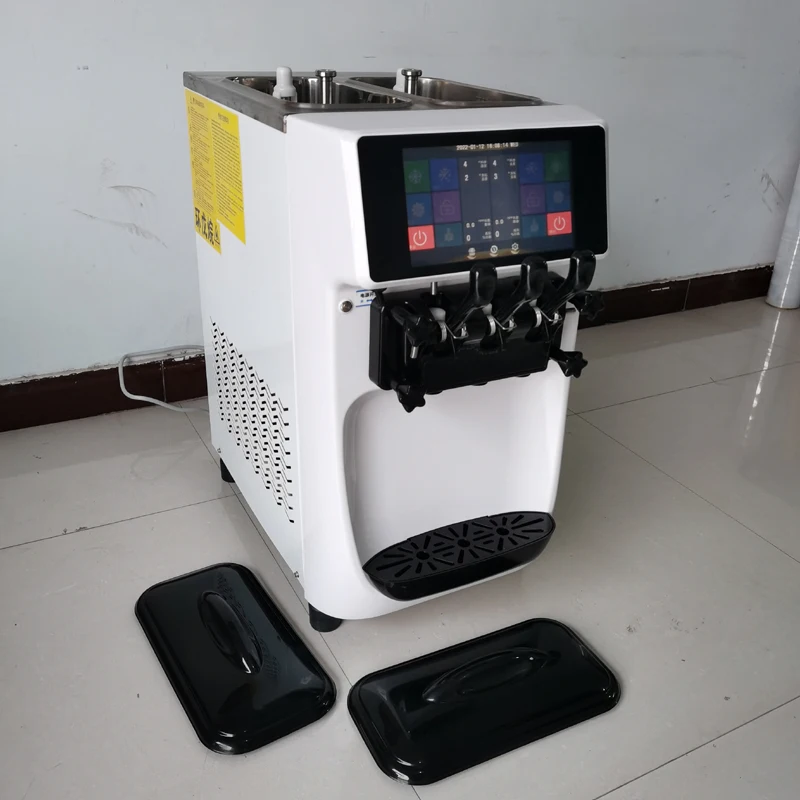 High quality stainless steel soft ice cream machine yogurt ice cream maker vinding machine used for dessert shop