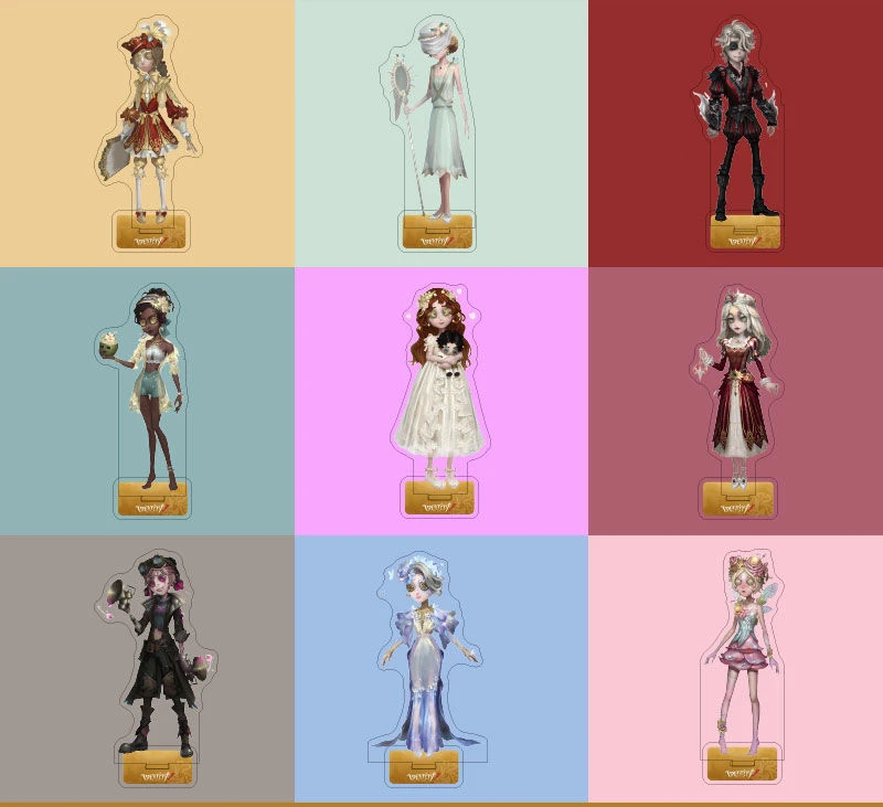 Figura de Anime Identity V Vera Nair Emily Dyer, soporte acrílico para Cosplay, modelo de placa, decoración de escritorio, figuras de letrero de pie, regalos para amigos
