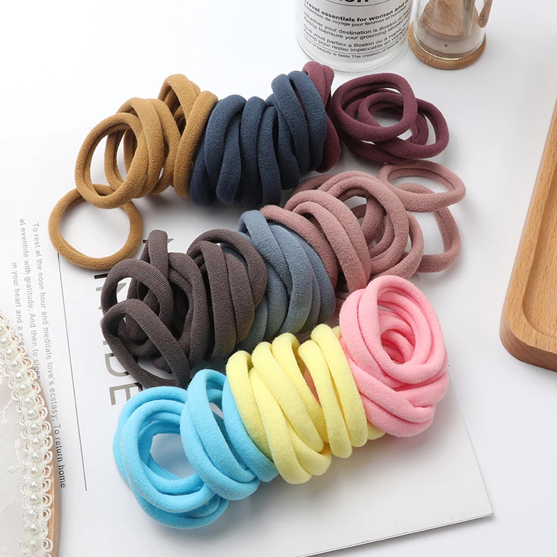 

50Pcs Girls Nylon Rubber Bands Elastic Hair Bands Hair Accessories Children Ponytail Holder Headband Kids Ornaments Gift