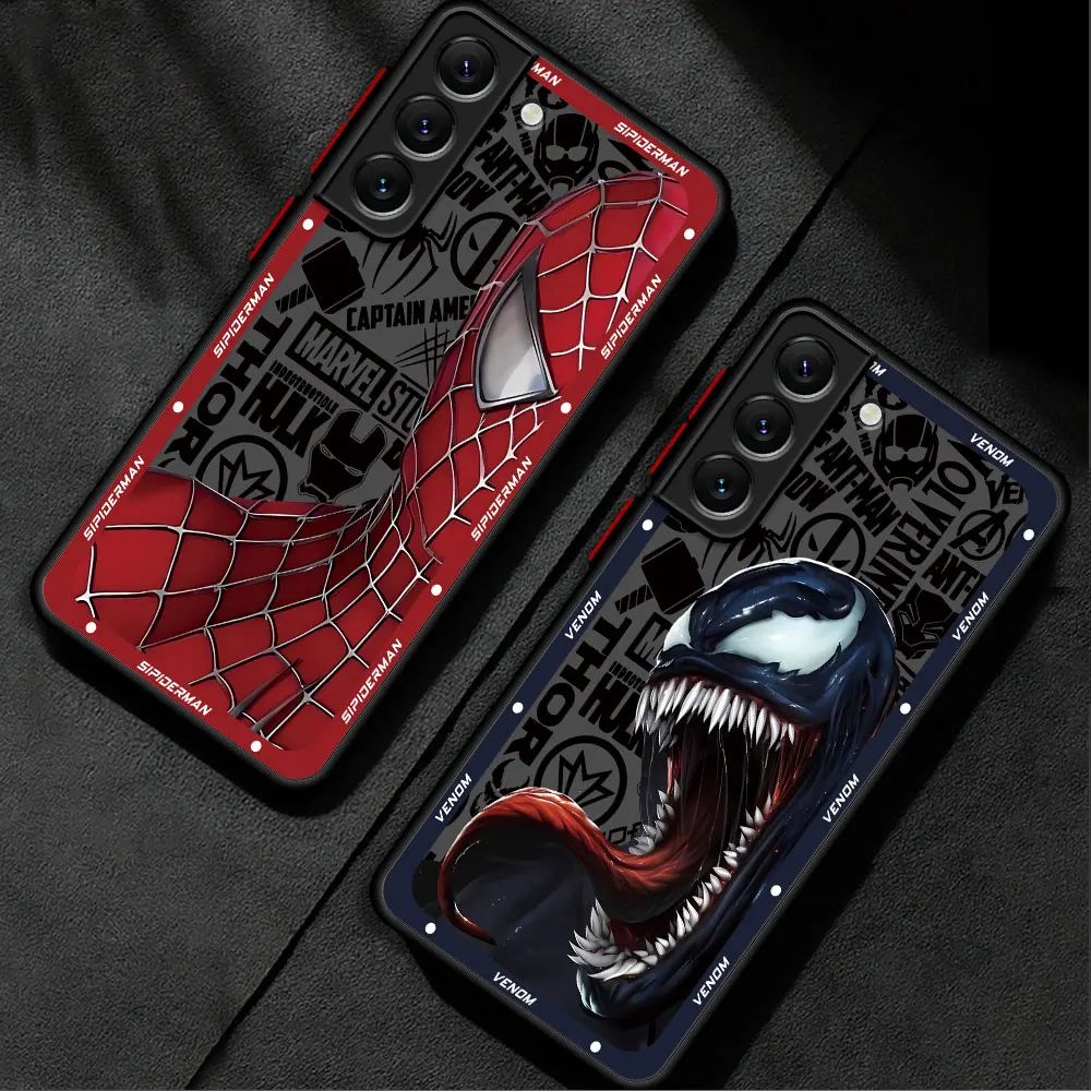 Marvel Spider Man Venom Cool Case for Samsung Galaxy A24 A55 A54 A34 A32 A72 A22 A13 A33 A14 A52 5G A73 A23 A53 A35 Soft Cover