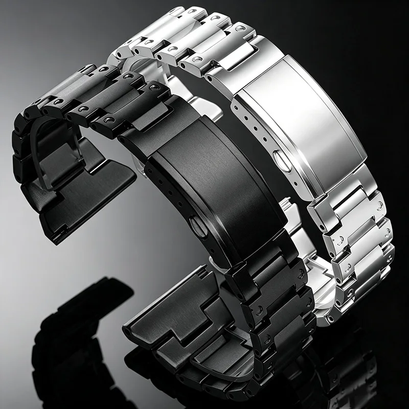 High Quality Solid Precision Steel Watch Chain For Diesel Casio Seiko Men‘s Metal Solid Wrist watchband 22mm 23mm 24mm 26mm 28mm