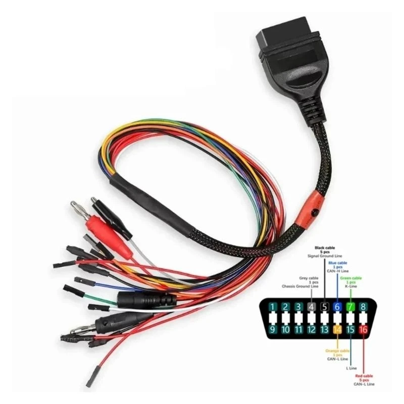 N5KD OBD OBD2 Diagnostic Adapter Triple Cores Cable for MPPS V13 V21