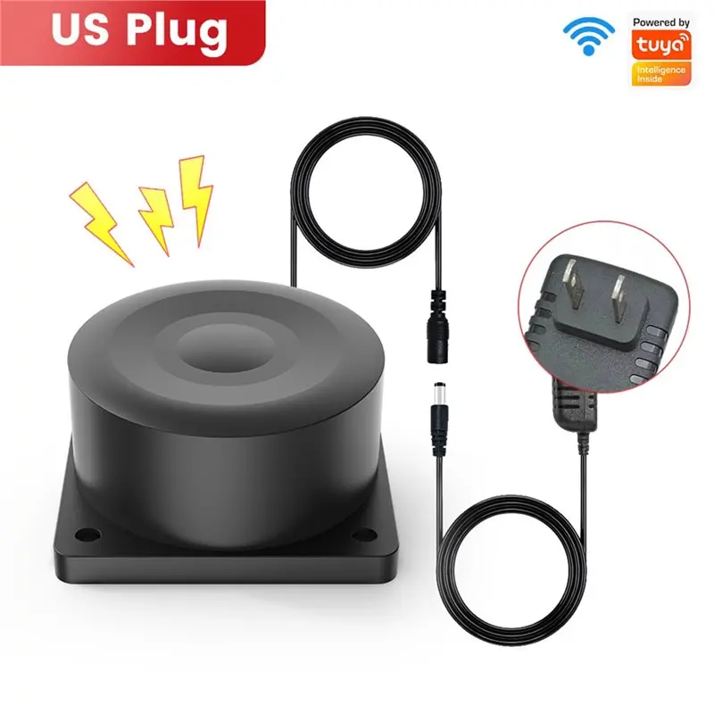 【BRILLIANT 】Tuya Wifi Smart Liquid Wireless مستشعر مستوى الماء/الزيت كاشف عمق خزان التخزين APP أجهزة إنذار المراقبة عن بعد US U #4