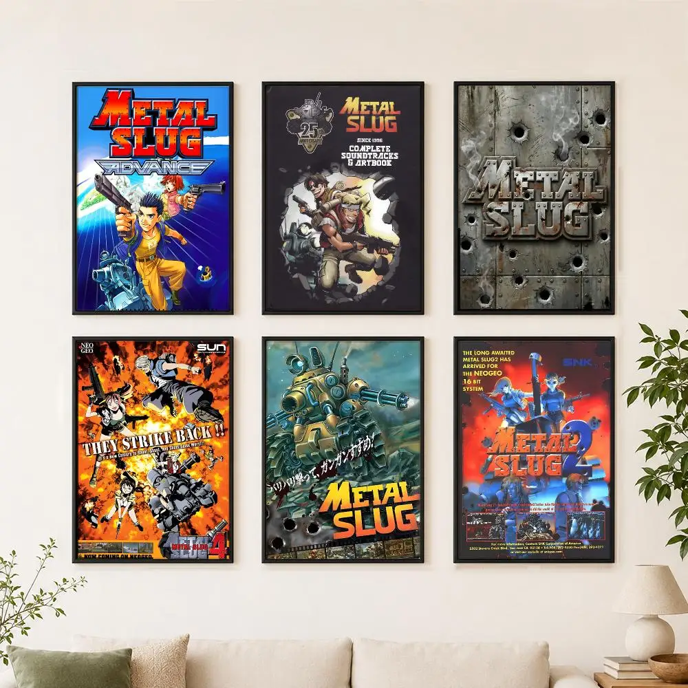 game Metal Slug Poster Poster Large Unframed Wall Art Modern Minimalist Decor Print for Living Room Home