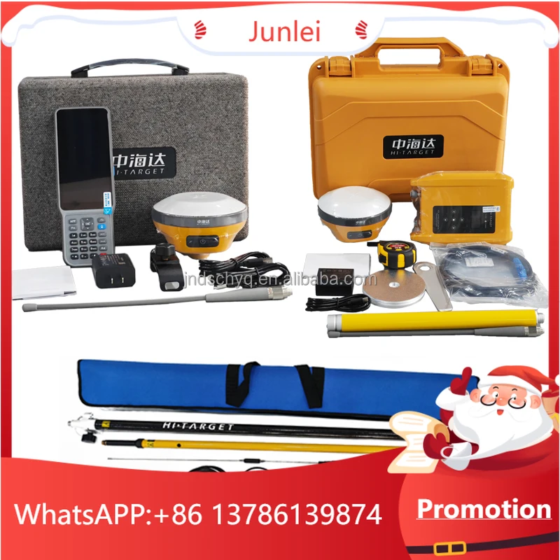 Sistema GNSS RTK de Alta Precisión Hi Target V200, Equipo de Topografía GPS 1408, Receptor GPS GNSS RTK Hi Target V200