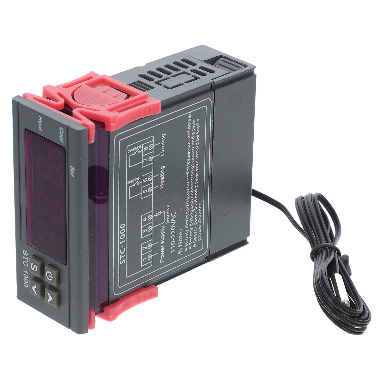 

-1000 Digital Thermostat 10a Precise Heating Cooling Control Ntc Sensor Temperature Management Refrigerators Aquariums