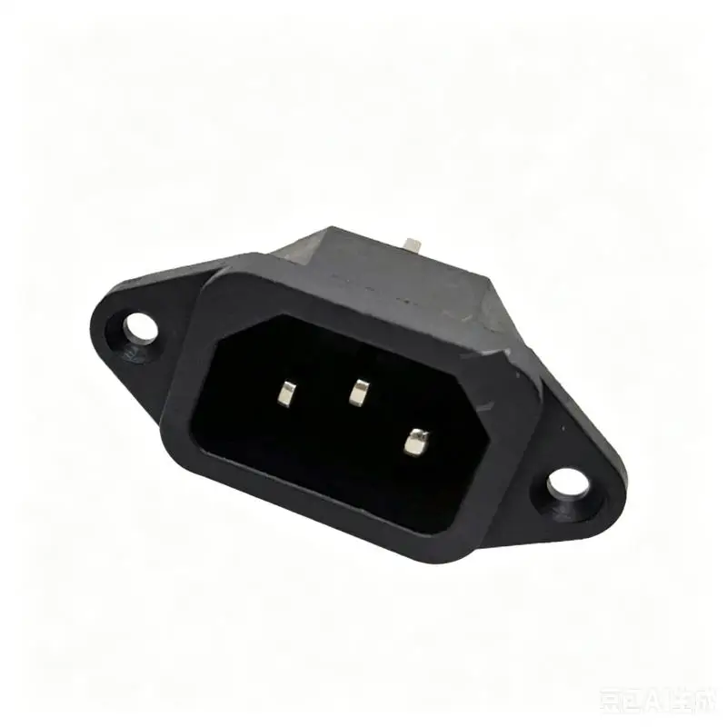 3Pin IEC C14 AC Power Inlet Socket 15A 250V Flame Resistant Shell For Electronic Equipment DIY And Repair...