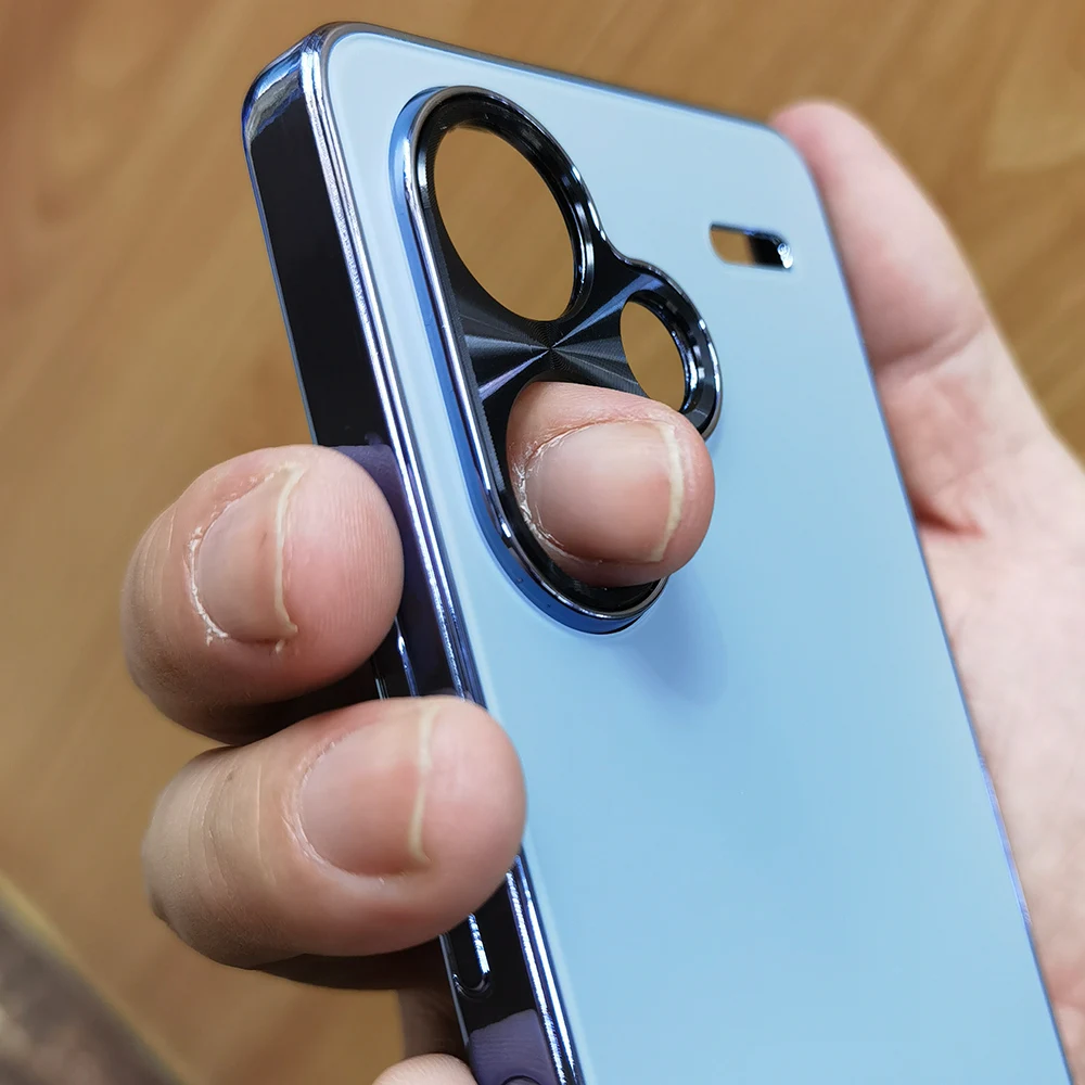 Matte Frosted Tempered Glass Case For Xiaomi Redmi Note 13 Pro+ Camera Lens Holes Protector Protection Shell