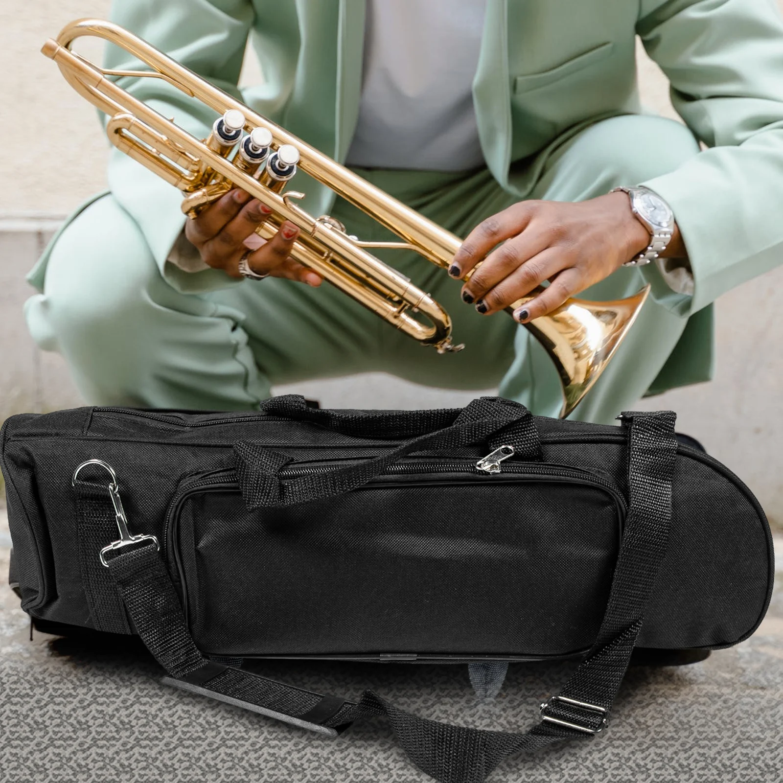 

Trumpet Bag Instrument Storage Bag Shockproof Portable Trumpet Case For Brass Accessories