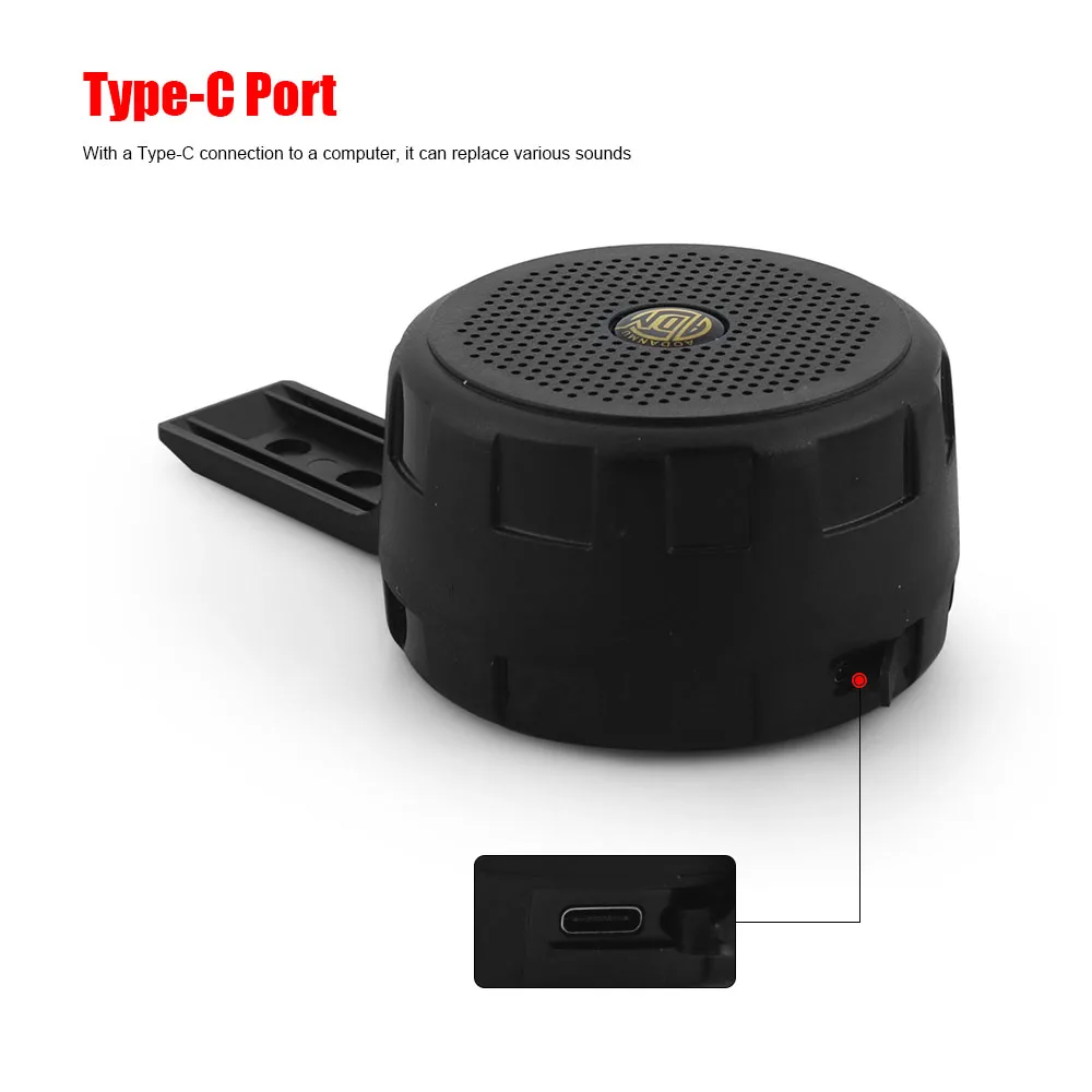 12V-24V 120dB Customizable Sound Car Warning Alarm Police Siren IP67 Waterproof Horn Speaker With Type-C port to PC,MP3 player