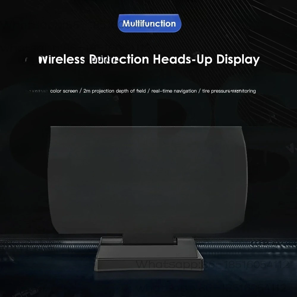 New Design Car Head Up Display Navigation System BLE H10 Free APP Google Map Carplay Android Auto Hud For Car GPS Projector