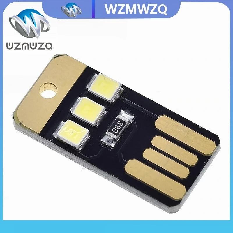 5pcs/lot Camping Night Hiking Tent Lamp Light Outdoor Portable Energy Saving Flashlight Mini Ultra-thin Mobile USB LED Keychain