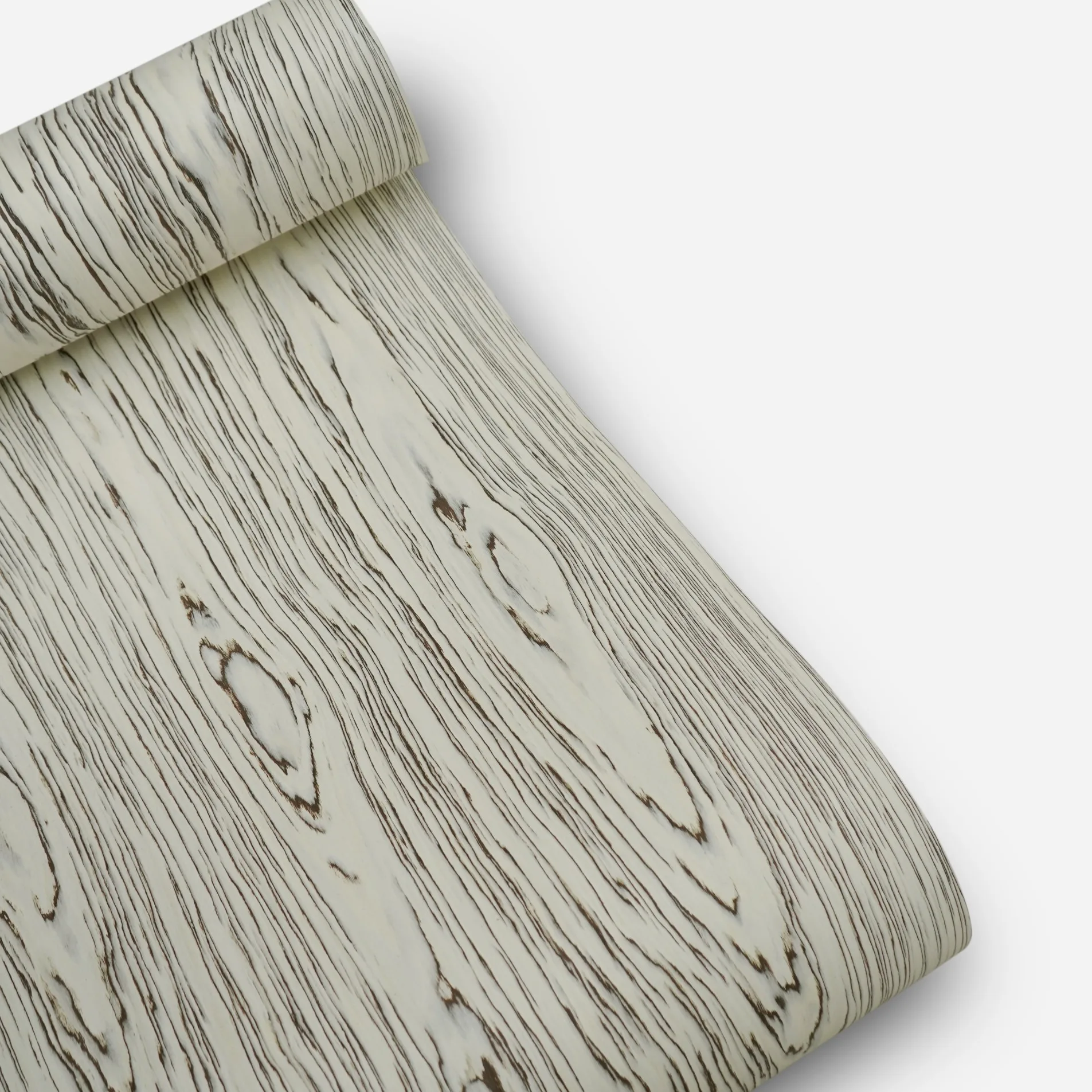 58x250cm African White Engineered Wood Veneer, Reconstituted Fleece Backed Composite Wood Veneer Sheet for Furniture Renovation