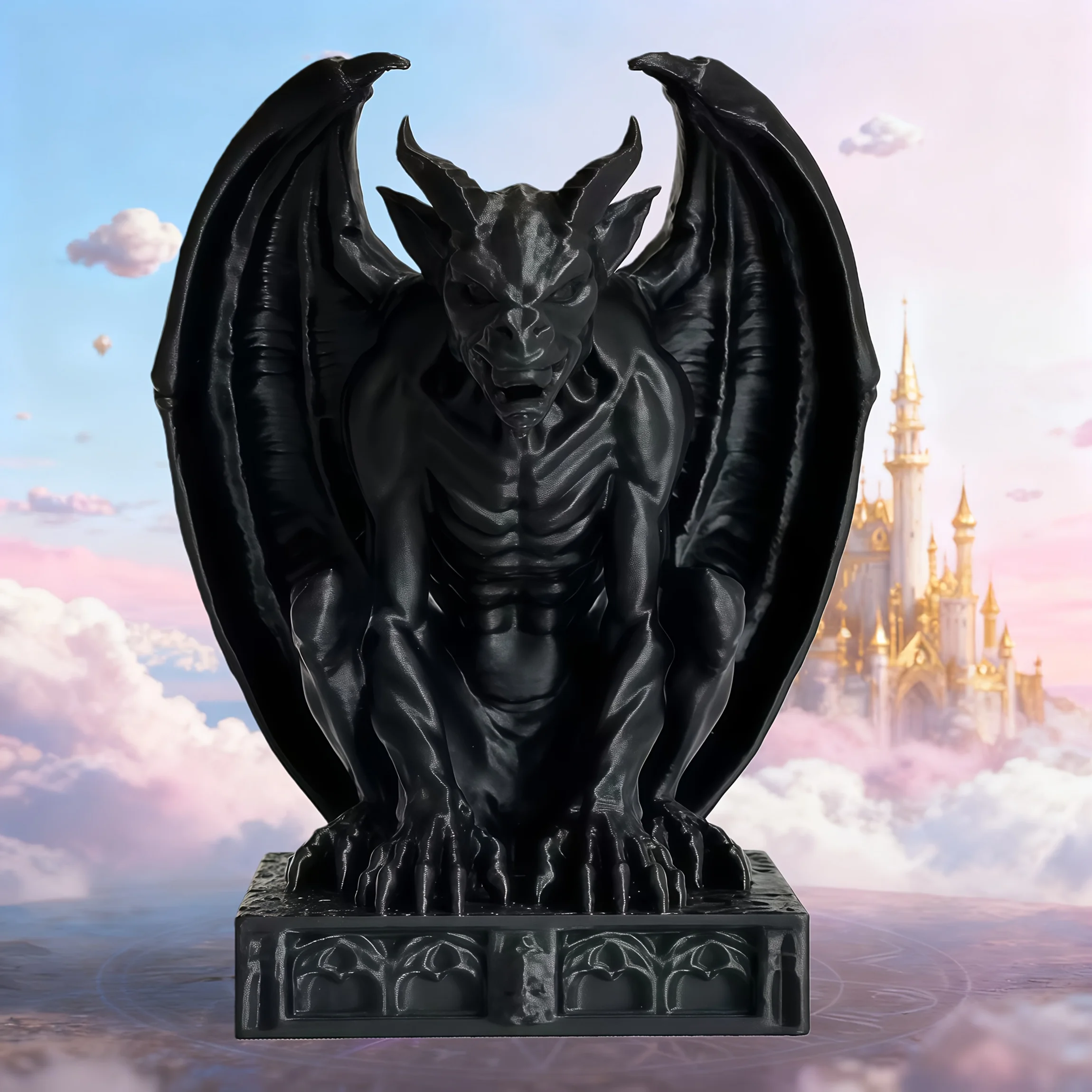 1er-Pack 3D-gedruckte Mutant-Fledermaus-Alien-Wächterfigur, Dekoration für Innen- und Außenbereiche sowie das Armaturenbrett im Auto, kreatives Geschenk für Halloween, Weihnachten – Detail 4