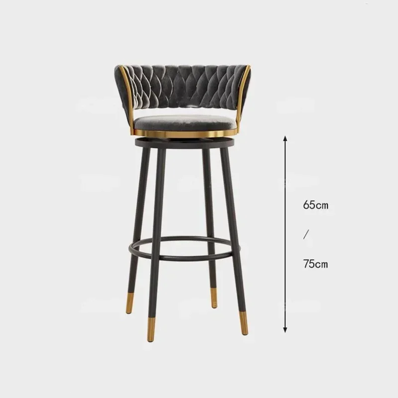 Luxury Simple Bar Stools Living Room Party Modern Design Bar Stool Mini Nordic Style Banqueta Sillas Commercial Furniture