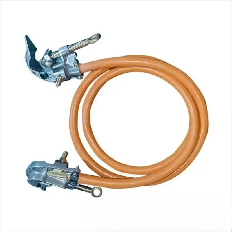 Double connector insulated drainage line cable branch line drainage pipe live working rod method jumper