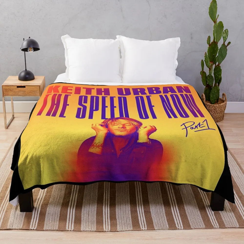 

Keith Urban THE SPEED OF NOW Throw Blanket Decoratives Flannel Fabric Bed Blankets